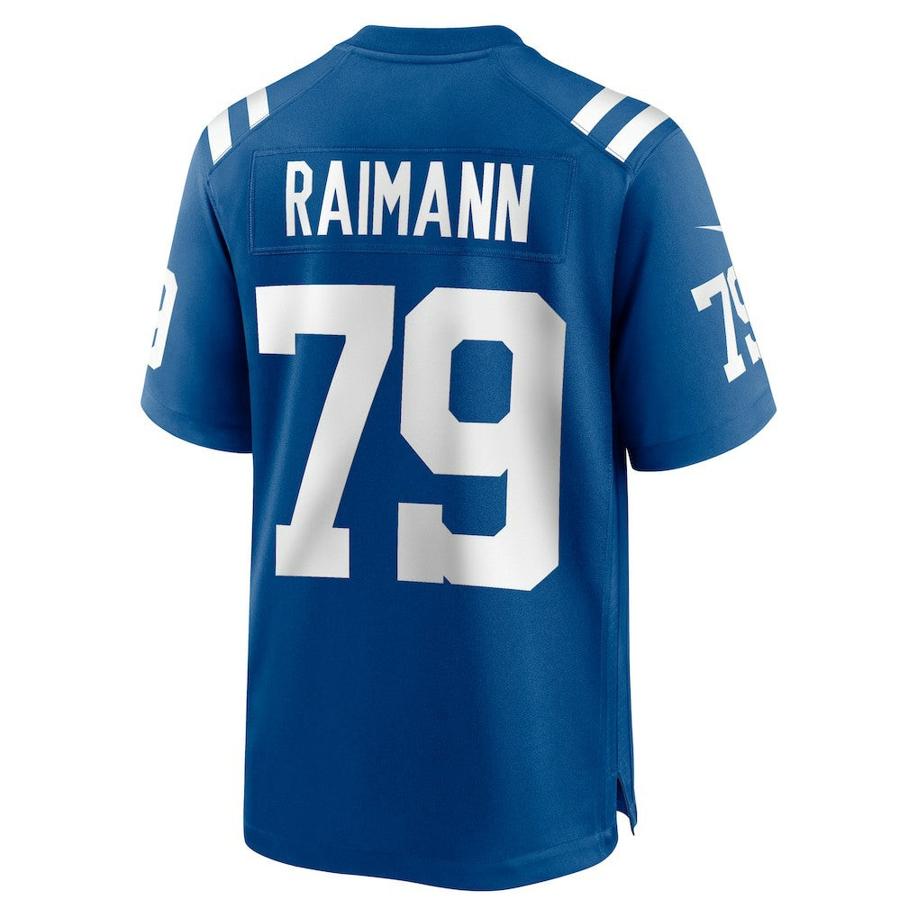 Bernhard Raimann Indianapolis Colts Player Game Jersey - Royal Jerseys