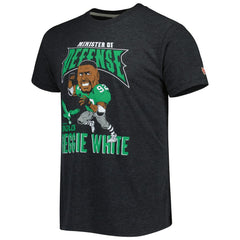 Reggie White Philadelphia Eagles Homage Unisex Unisex Caricature Retired Player Tri-Blend T-Shirt - Heather Black T-shirts