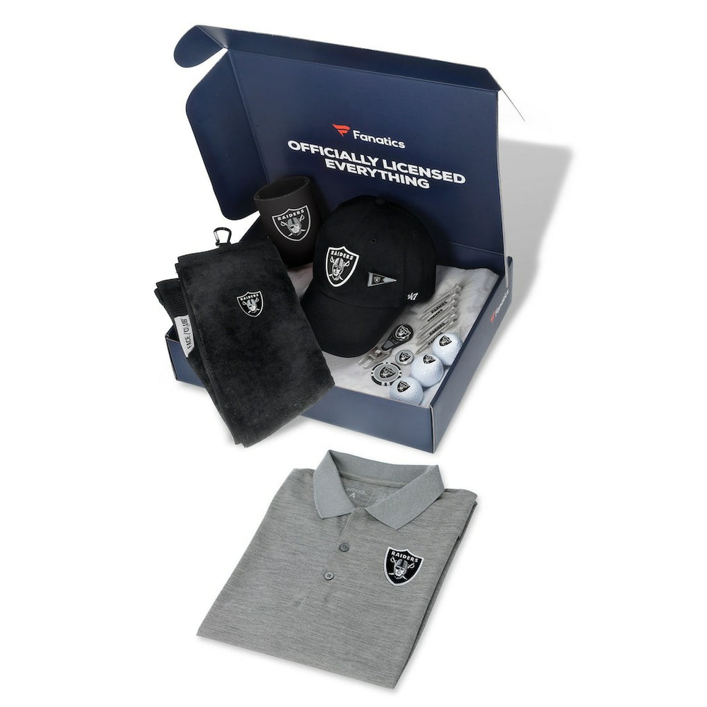 Las Vegas Raiders WinCraft Pack Golf Themed Gift Box -