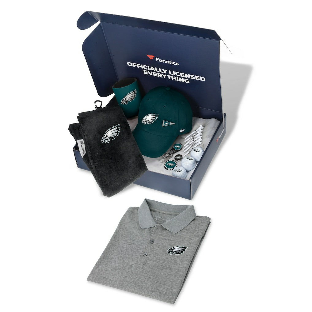 Philadelphia Eagles WinCraft Pack Golf Themed Gift Box -