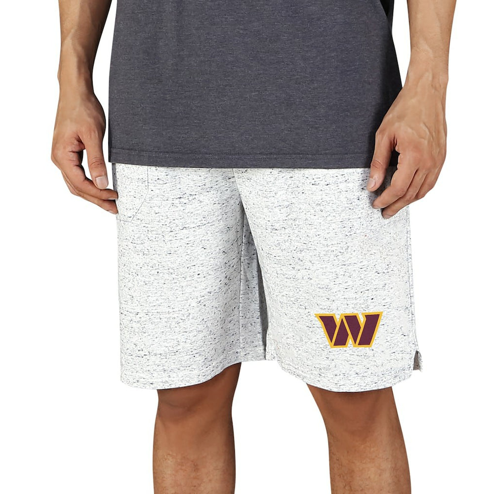 Washington Commanders Concepts Sport Logo Throttle Knit Jam Shorts - White/Charcoal Shorts