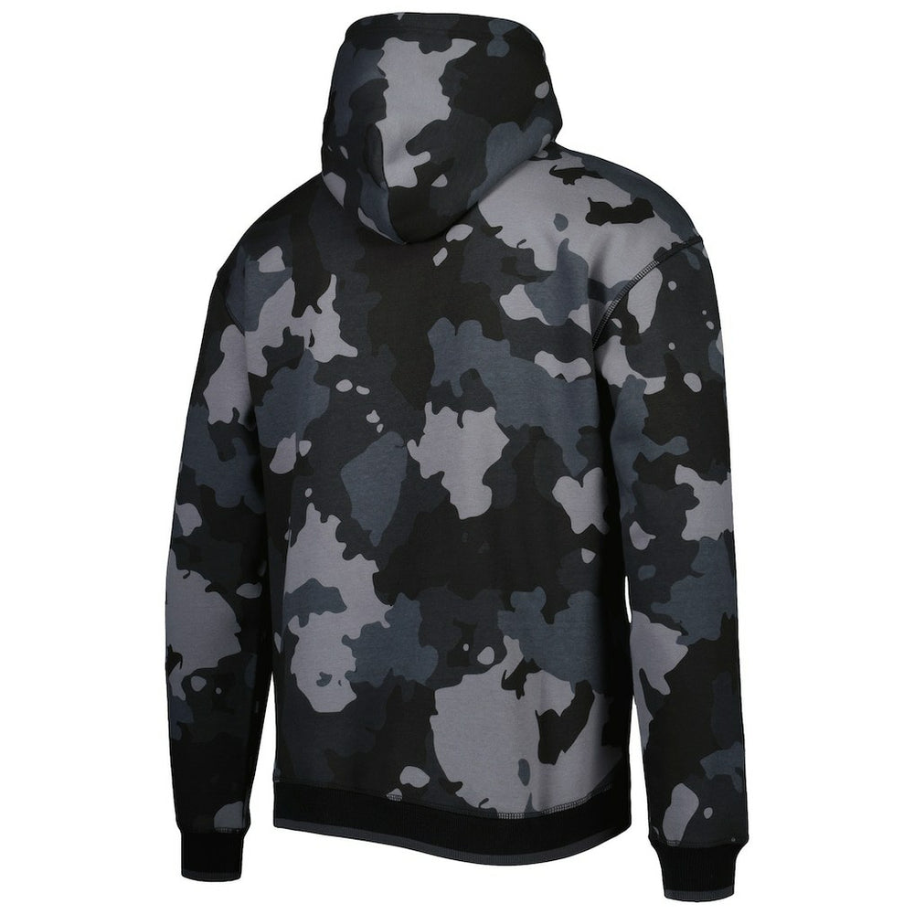 New England Patriots The Wild Collective Camo Pullover Hoodie - Black Hoodies