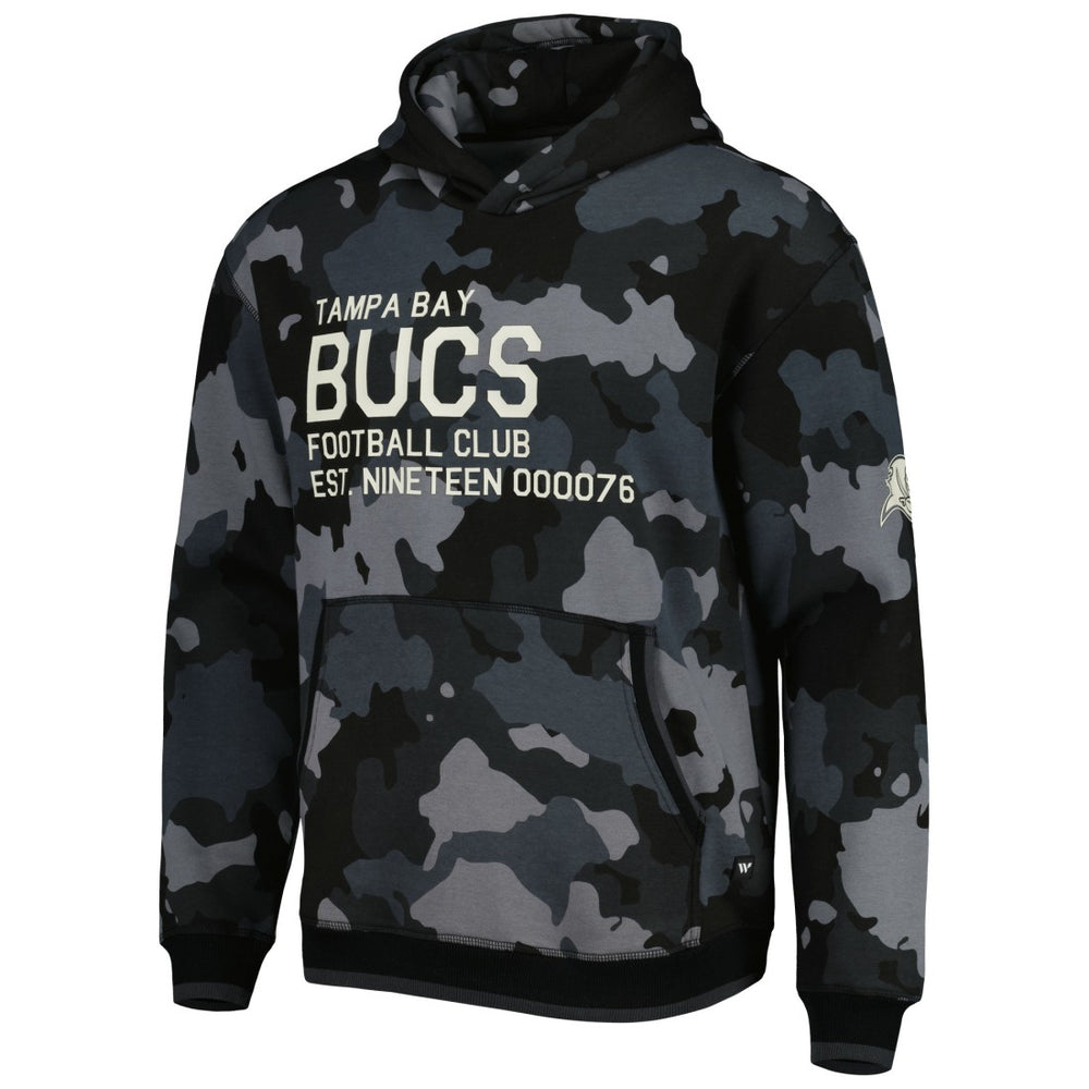 Tampa Bay Buccaneers The Wild Collective Camo Pullover Hoodie - Black Hoodies