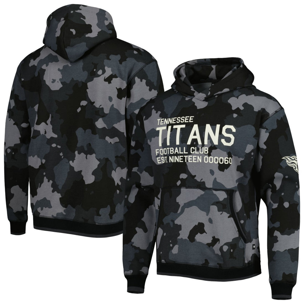 Tennessee Titans The Wild Collective Camo Pullover Hoodie - Black Hoodies