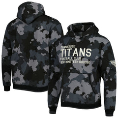 Tennessee Titans The Wild Collective Camo Pullover Hoodie - Black Hoodies