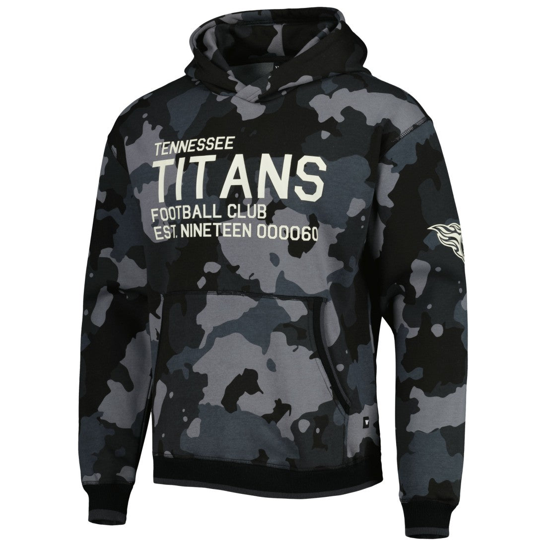 Tennessee Titans The Wild Collective Camo Pullover Hoodie - Black Hoodies