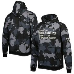 Washington Commanders The Wild Collective Camo Pullover Hoodie - Black Hoodies