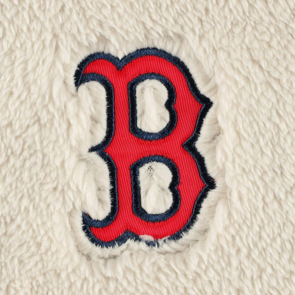Boston Red Sox G-III 4Her by Carl Banks Women's Shuffle It Raglan Full-Zip Hoodie - Oatmeal/Navy Hoodies