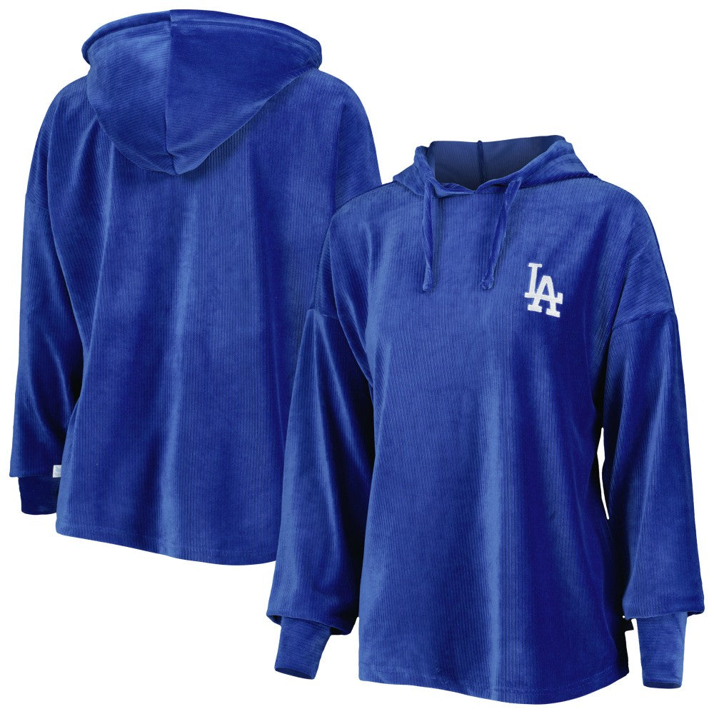 Los Angeles Dodgers Touch Women's End Line Pullover Hoodie - Royal Hoodies