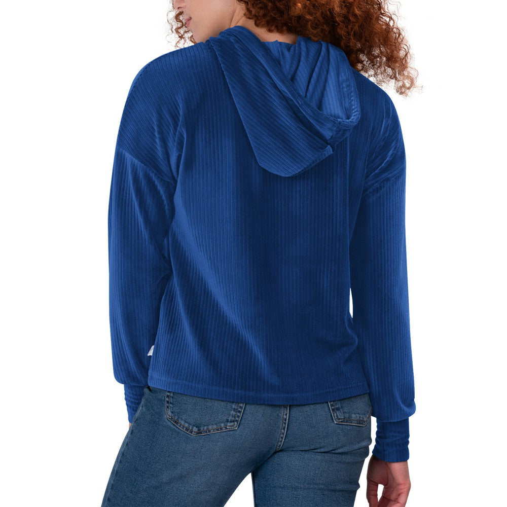Los Angeles Dodgers Touch Women's End Line Pullover Hoodie - Royal Hoodies