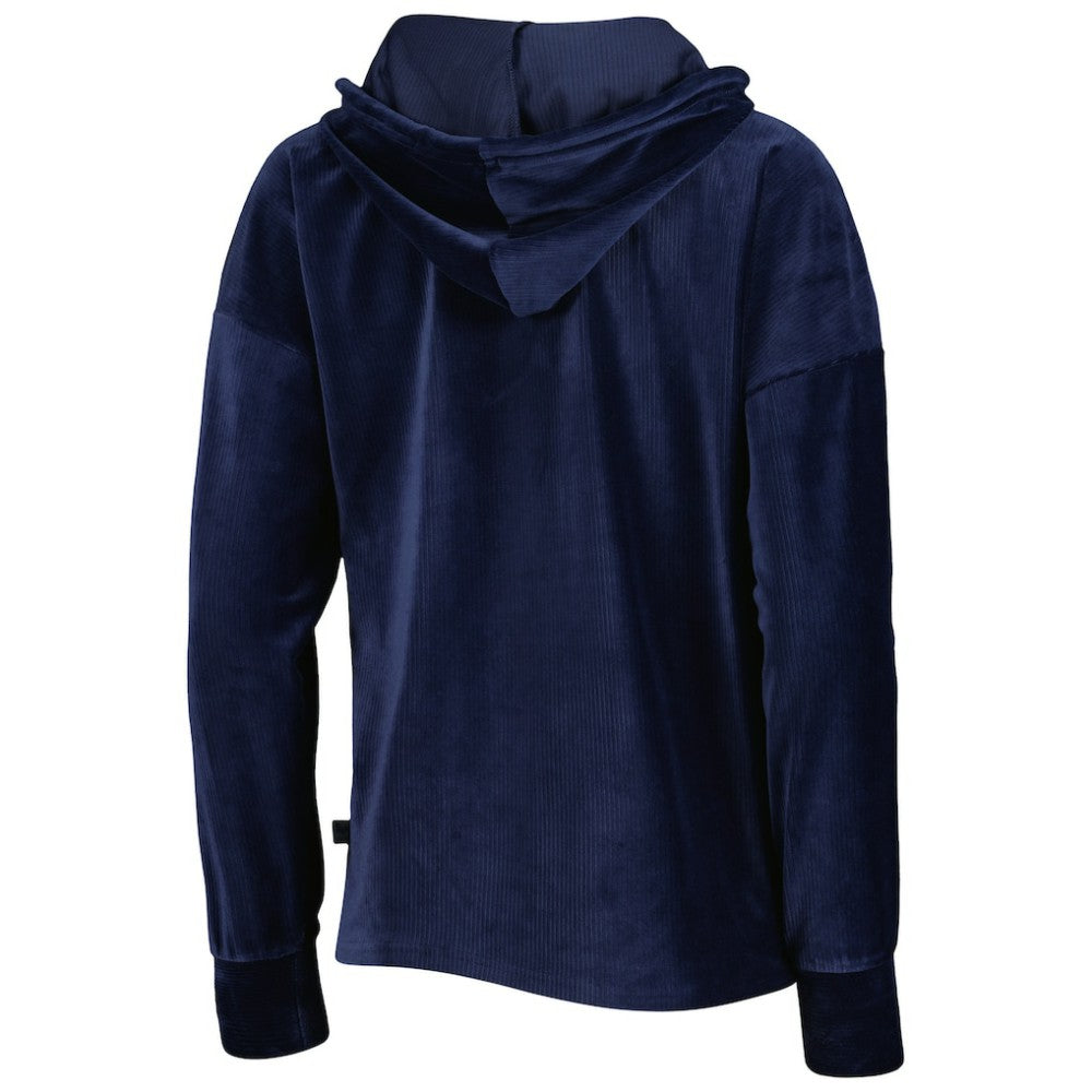 Atlanta Braves Touch Women's End Line Pullover Hoodie - Navy Hoodies