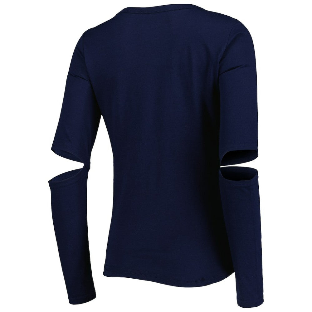Atlanta Braves Touch Women's Formation Long Sleeve T-Shirt - Navy T-shirts