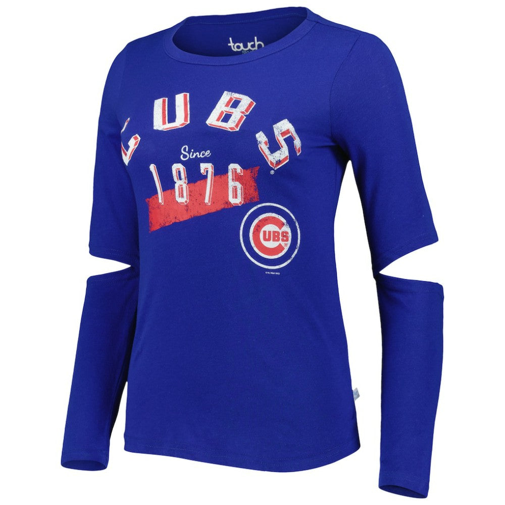 Chicago Cubs Touch Women's Formation Long Sleeve T-Shirt - Royal T-shirts