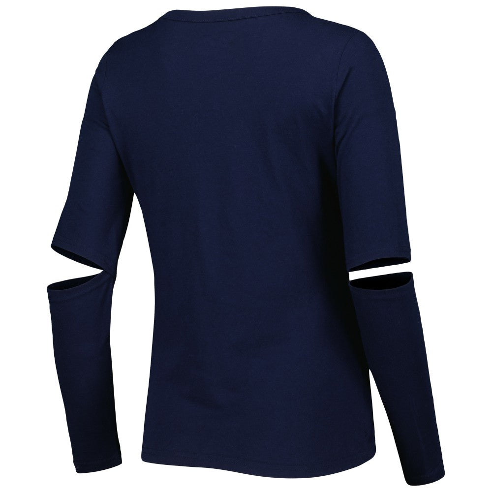 Milwaukee Brewers Touch Women's Formation Long Sleeve T-Shirt - Navy T-shirts