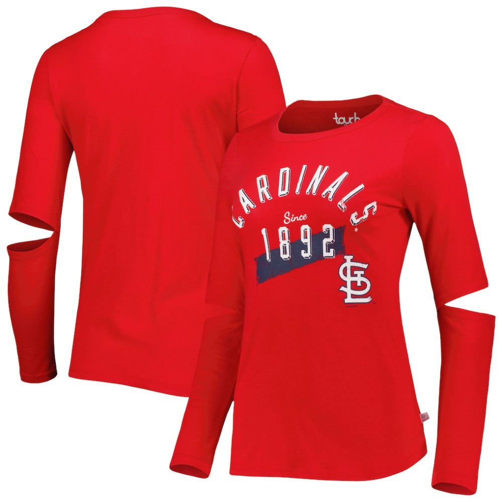 St. Louis Cardinals Touch Women's Formation Long Sleeve T-Shirt - Red T-shirts
