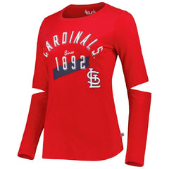 St. Louis Cardinals Touch Women's Formation Long Sleeve T-Shirt - Red T-shirts