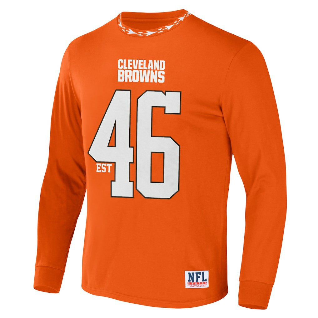 Cleveland Browns NFL x Staple Core Team Long Sleeve T-Shirt - Orange T-shirts