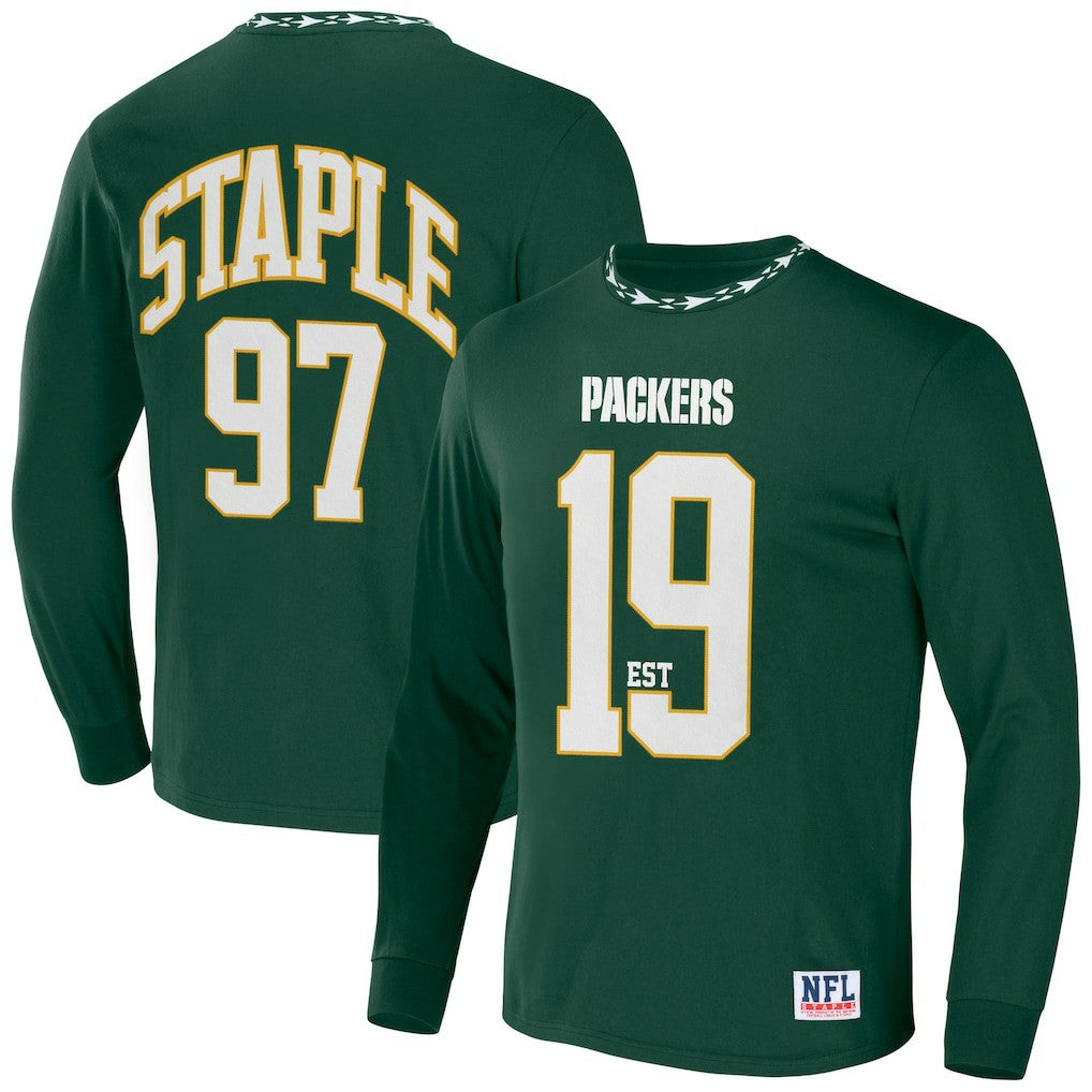 Green Bay Packers NFL x Staple Core Team Long Sleeve T-Shirt - Hunter Green T-shirts
