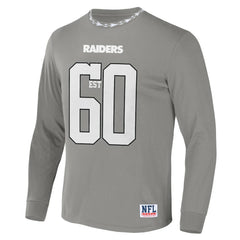 Las Vegas Raiders NFL x Staple Core Team Long Sleeve T-Shirt - Gray T-shirts