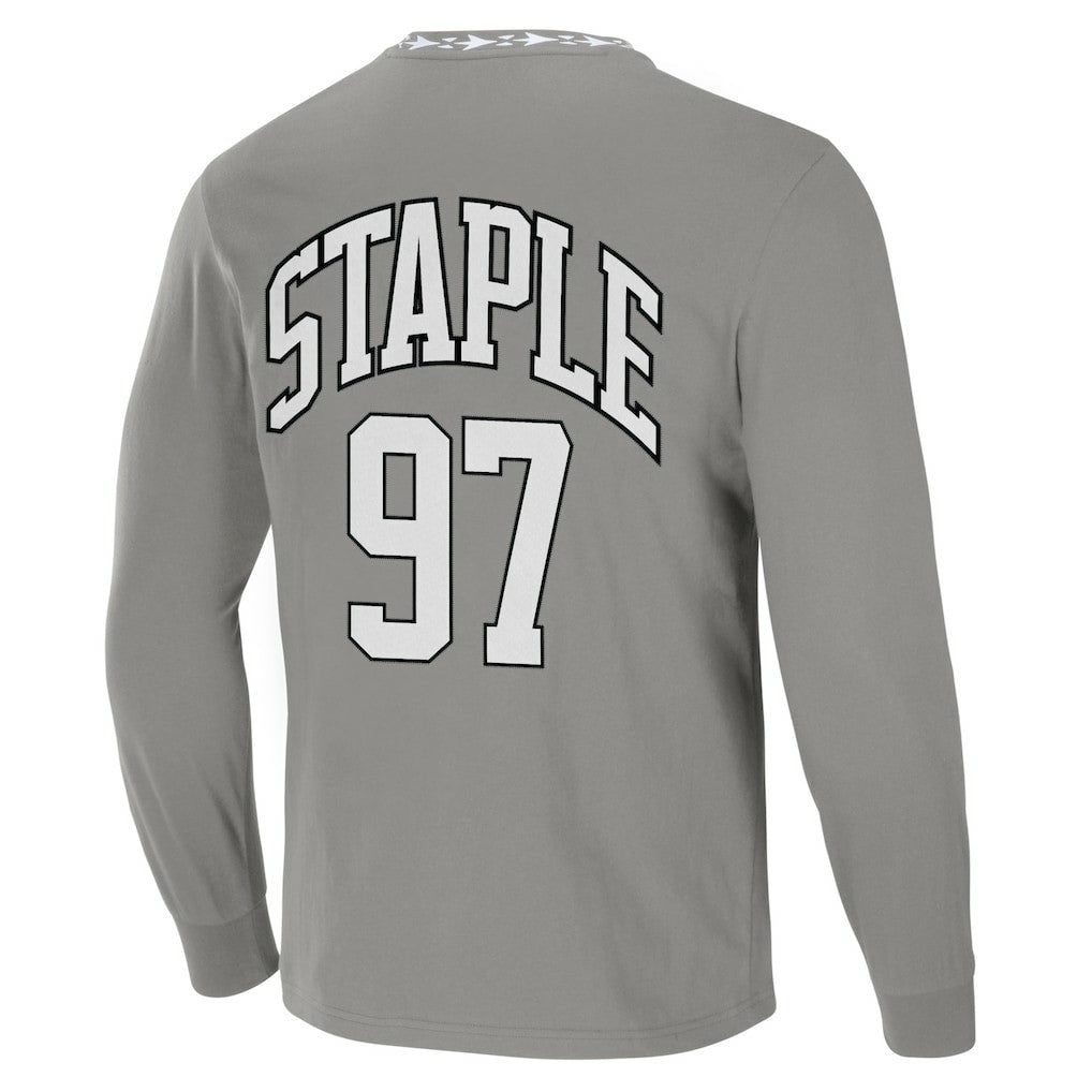 Las Vegas Raiders NFL x Staple Core Team Long Sleeve T-Shirt - Gray T-shirts