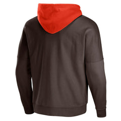 Cleveland Browns NFL x Staple Throwback Vintage Wash Pullover Hoodie - Brown Hoodies