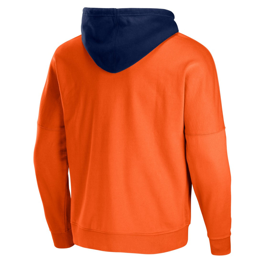 Denver Broncos NFL x Staple Throwback Vintage Wash Pullover Hoodie - Orange Hoodies