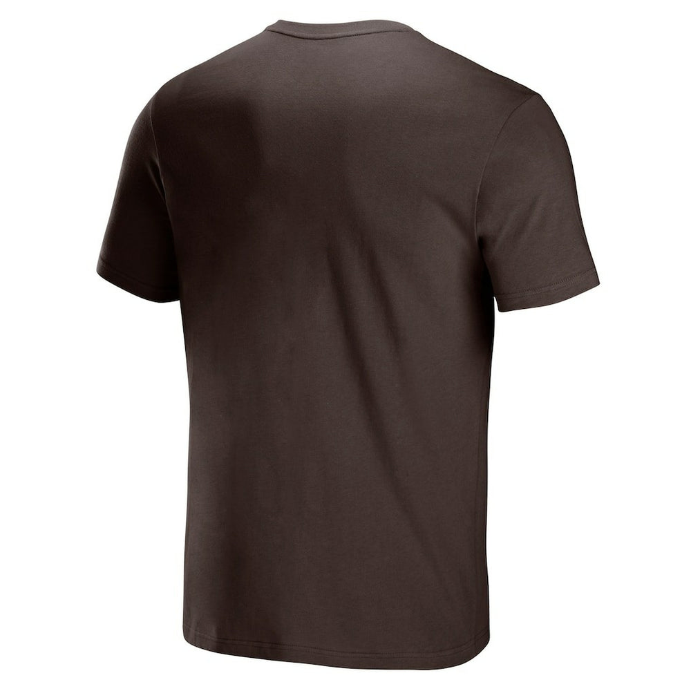 Cleveland Browns NFL x Staple Logo Lockup T-Shirt - Brown T-shirts