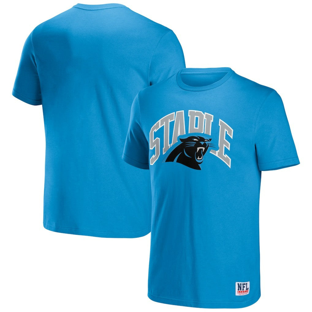 Carolina Panthers NFL x Staple Logo Lockup T-Shirt - Blue T-shirts