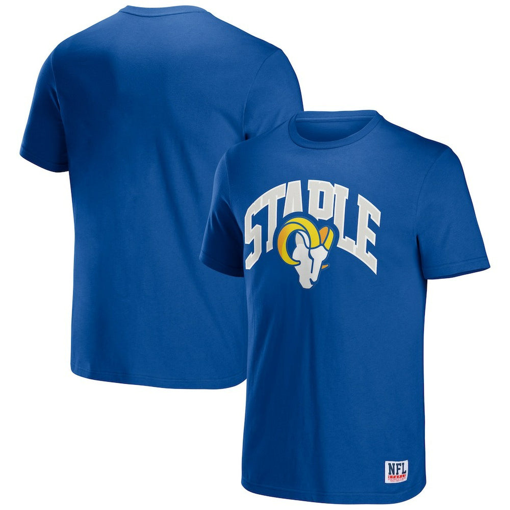 Los Angeles Rams NFL x Staple Logo Lockup T-Shirt - Royal T-shirts