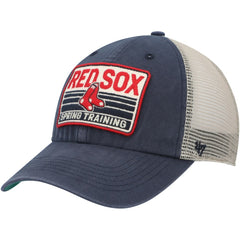 Boston Red Sox '47 Four Stroke Clean Up Trucker Snapback Hat - Navy/Tan Hats