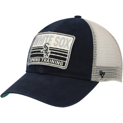 Chicago White Sox '47 Four Stroke Clean Up Trucker Snapback Hat - Black/Tan Hats