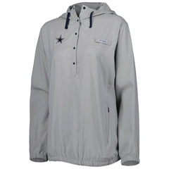 Dallas Cowboys Women's Tamiami Omni-Shade Pullover Hoodie - Gray Hoodies