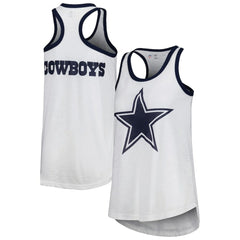 Dallas Cowboys G-III 4Her by Carl Banks Women's Tater Tank Top - White Tops