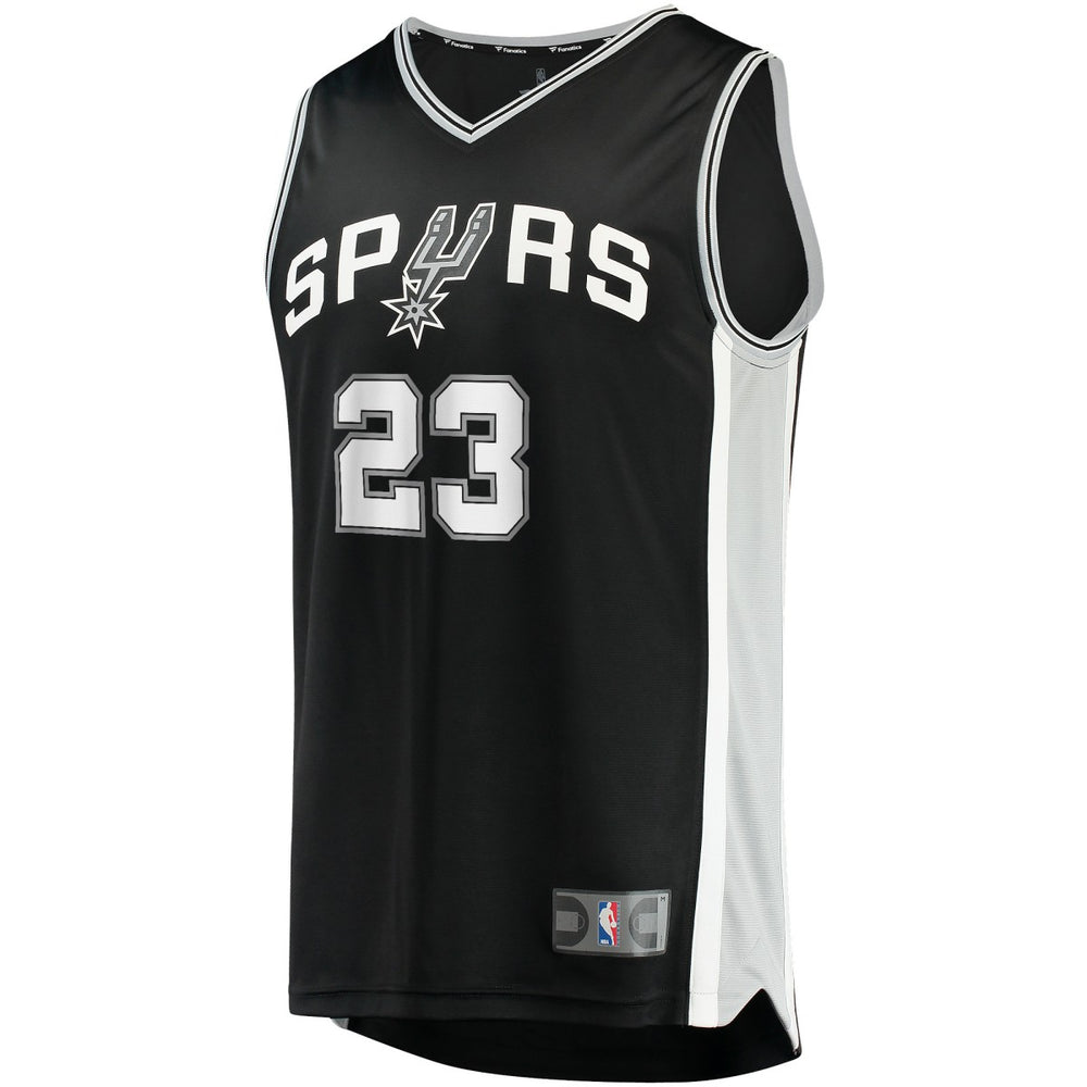 Zach Collins San Antonio Spurs Fast Break Replica Jersey Icon Edition Black - Fanatics