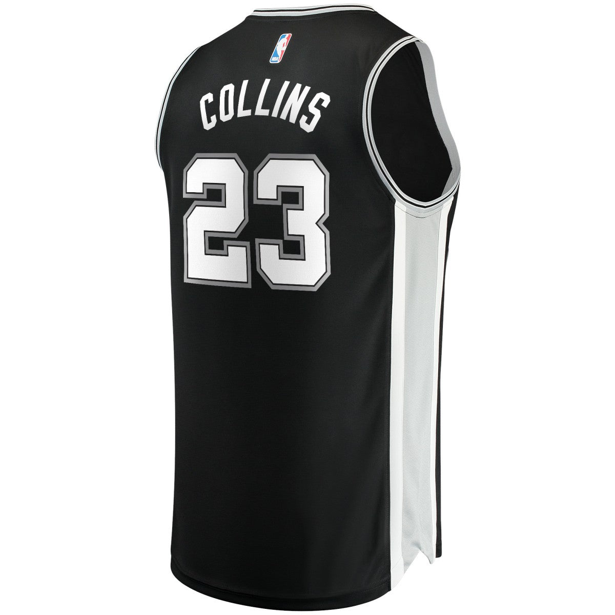 Zach Collins San Antonio Spurs Fast Break Replica Jersey Icon Edition Black - Fanatics