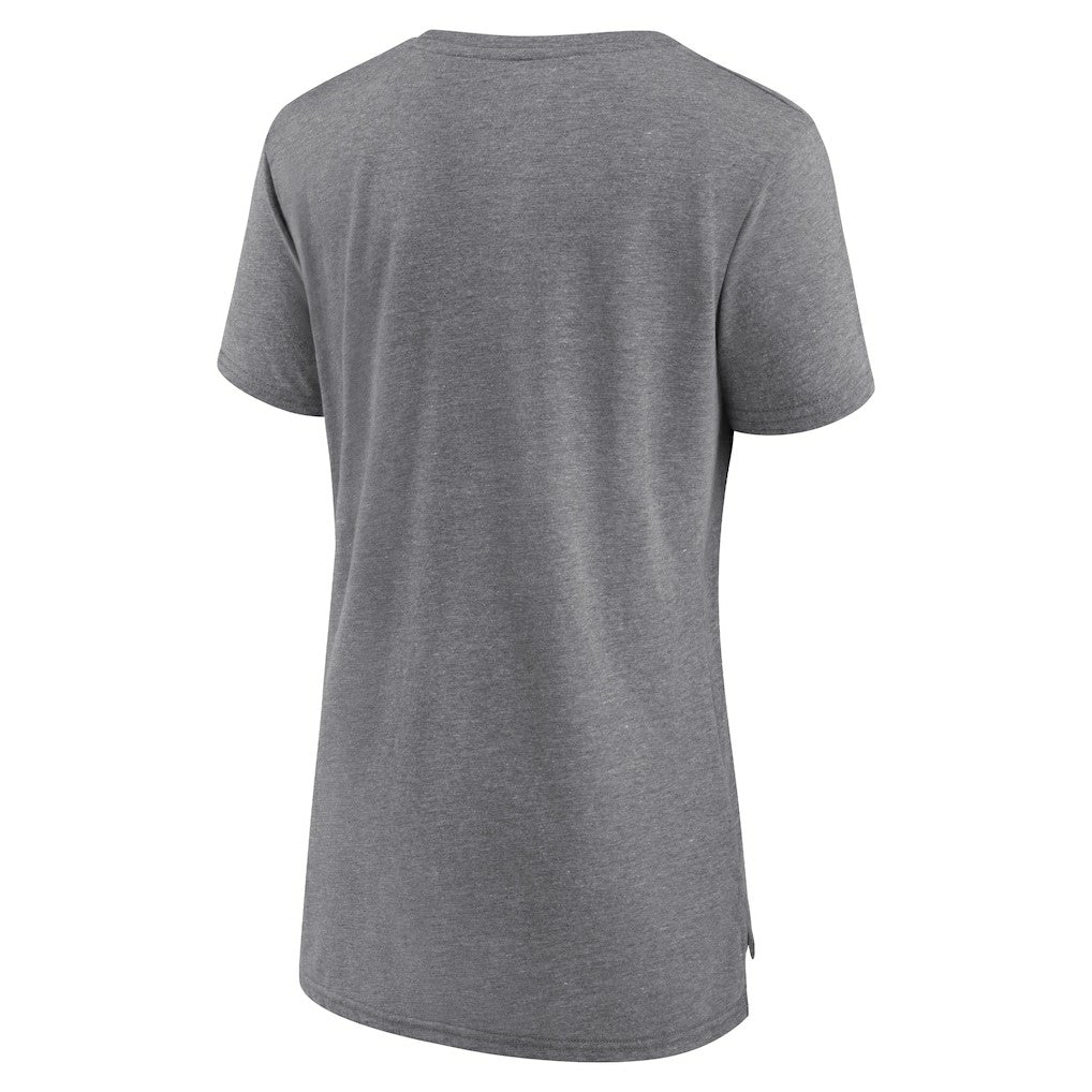 Cleveland Cavaliers Women's Heritage Tri-Blend T-Shirt Heather Gray