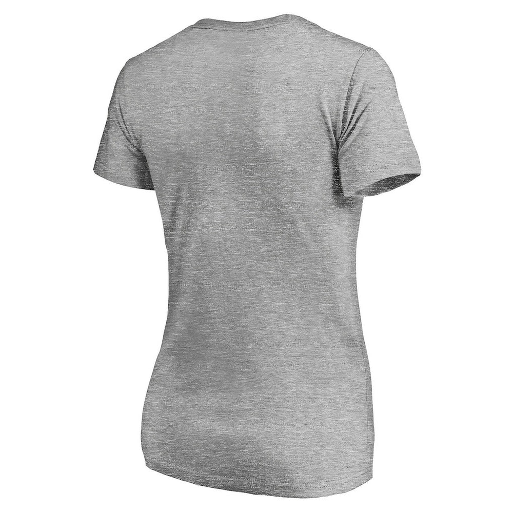 Cleveland Cavaliers Women's Primary Team Logo V-Neck T-Shirt Heathered Gray outlet