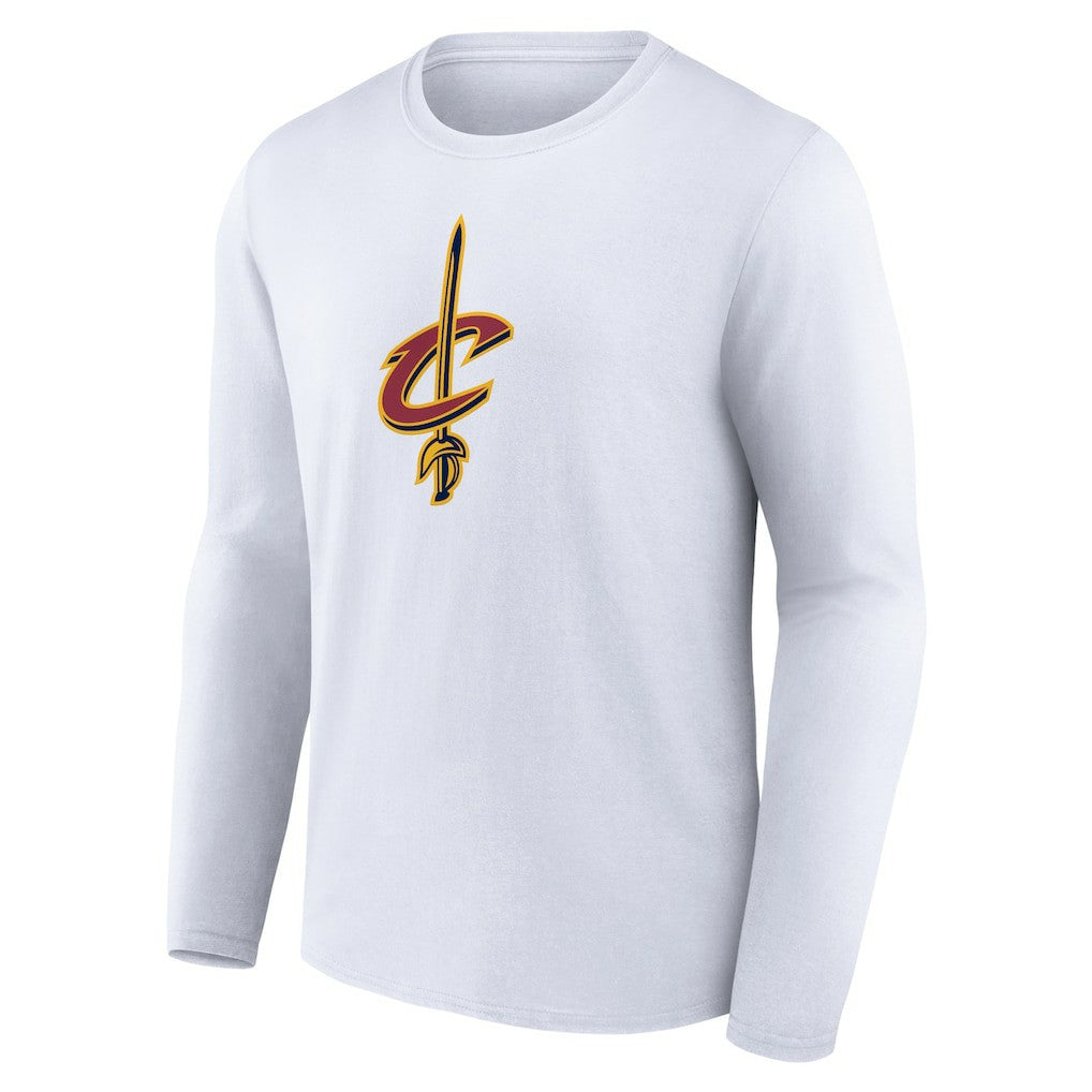 Cleveland Cavaliers Primary Logo Team Long Sleeve T-Shirt White