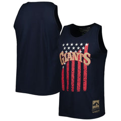 San Francisco Giants Mitchell & Ness Cooperstown Collection Stars and Stripes Tank Top - Navy Tanks