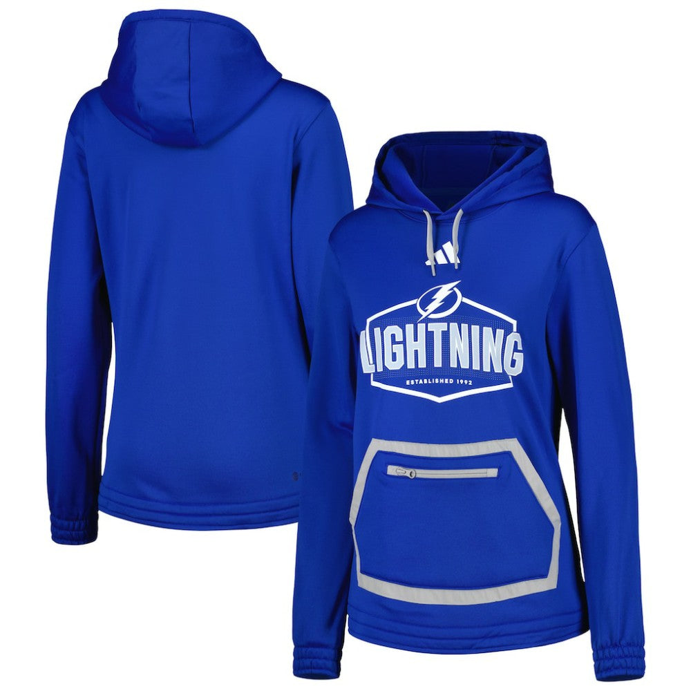 Tampa Bay Lightning adidas Women's Team Pullover Hoodie - Blue | US 4943417
