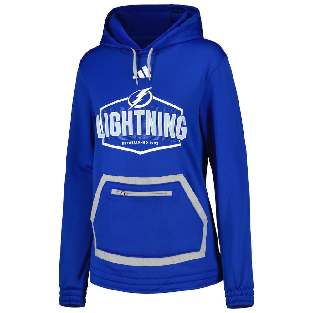 Tampa Bay Lightning adidas Women's Team Pullover Hoodie - Blue | US 4943417