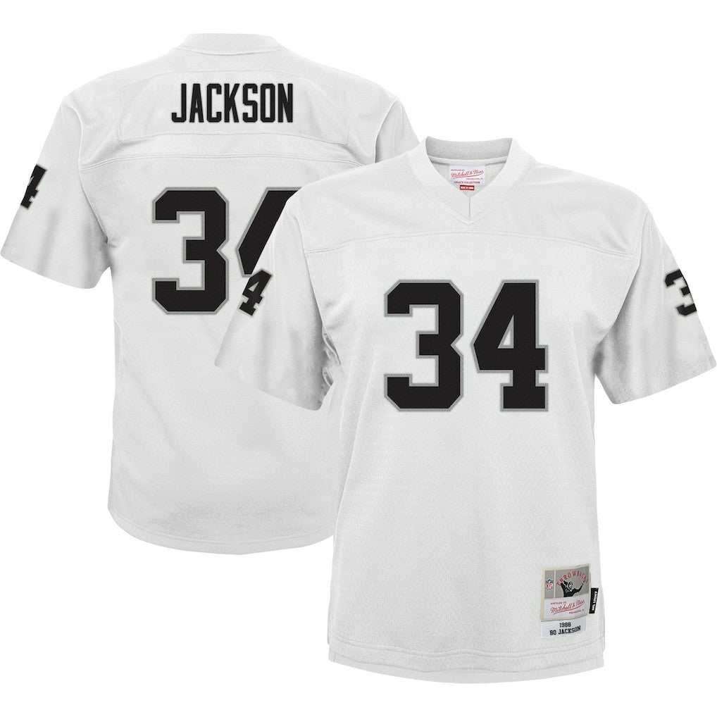 Bo Jackson Las Vegas Raiders Youth 1988 Retired Player Legacy Jersey - White Jerseys