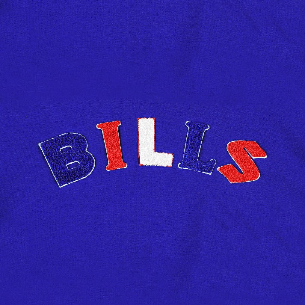 Buffalo Bills The Wild Collective Women's Cropped Pullover Hoodie - Royal Hoodies