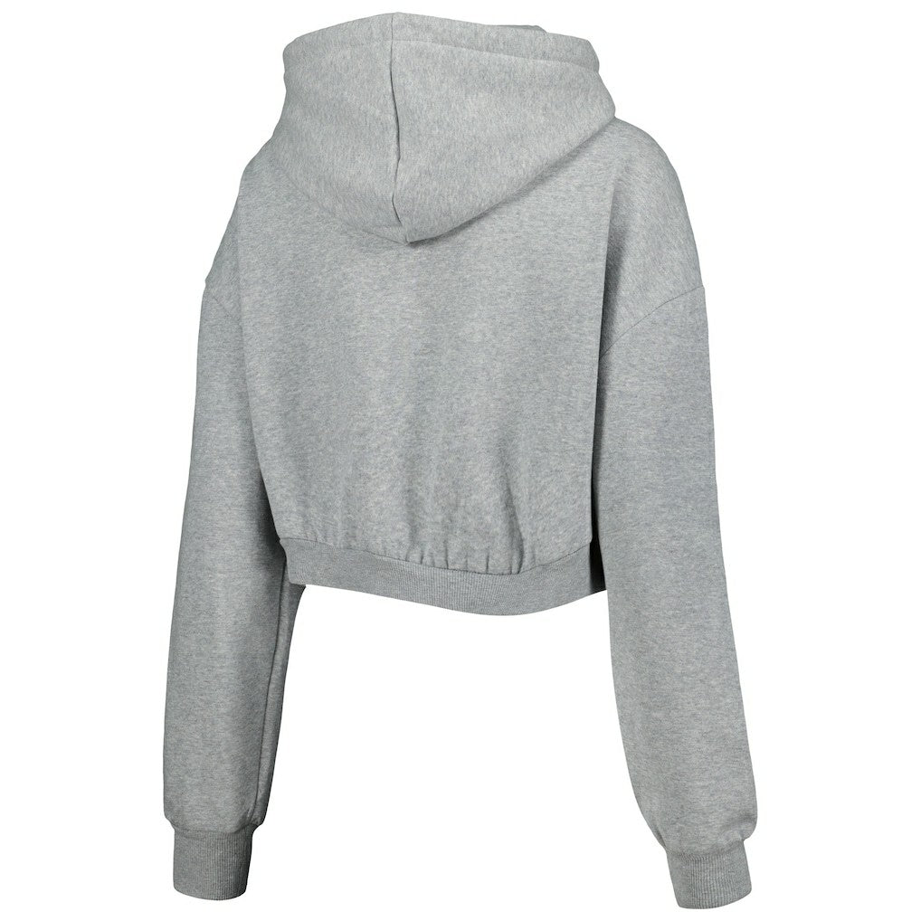 Indianapolis Colts The Wild Collective Women's Cropped Pullover Hoodie - Gray Hoodies