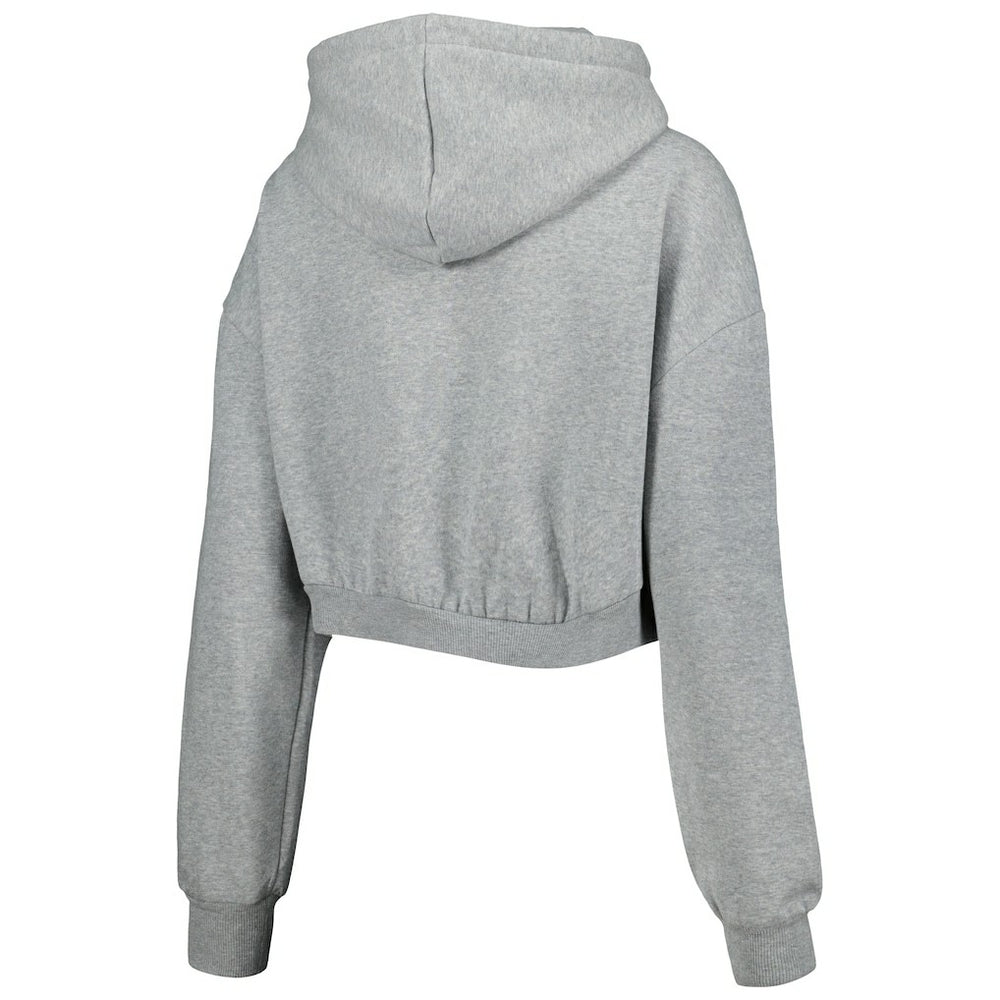 Indianapolis Colts The Wild Collective Women's Cropped Pullover Hoodie - Gray Hoodies