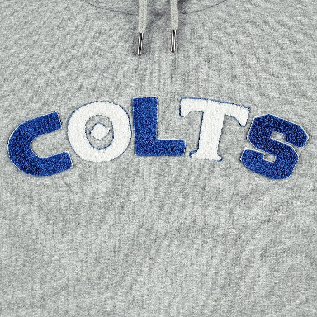 Indianapolis Colts The Wild Collective Women's Cropped Pullover Hoodie - Gray Hoodies