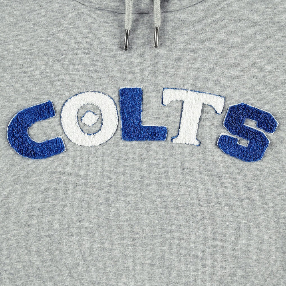 Indianapolis Colts The Wild Collective Women's Cropped Pullover Hoodie - Gray Hoodies