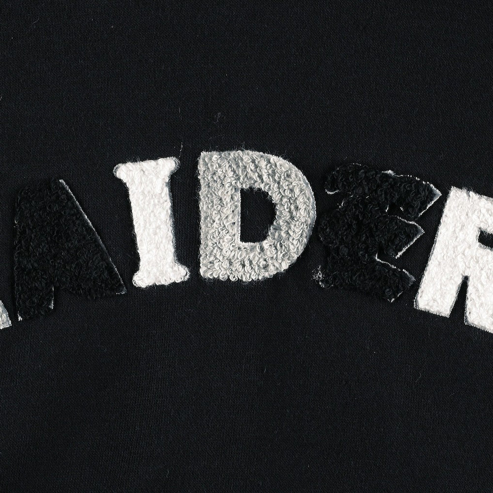 Las Vegas Raiders The Wild Collective Women's Cropped Pullover Hoodie - Black Hoodies