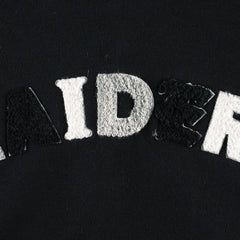 Las Vegas Raiders The Wild Collective Women's Cropped Pullover Hoodie - Black Hoodies
