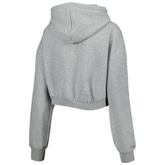 Pittsburgh Steelers The Wild Collective Women's Cropped Pullover Hoodie - Gray Hoodies